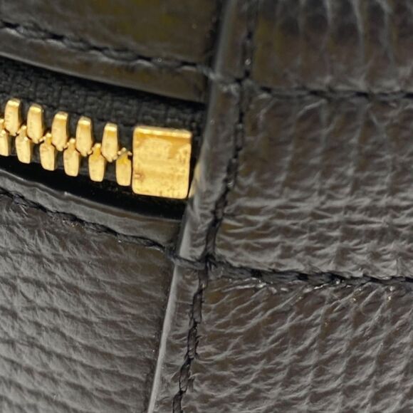 NWOT Cuyana Pebbled Leather Wellness Case Travel Jewelry Black Gold Hardware - Picture 9 of 9